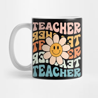 Teacher Daisy Colorful Elementary School Teacher Mug